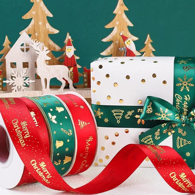 

1 Roll Pita Natal 2,5Cm - Ribbon Premium Christmas Ps112 Kilat