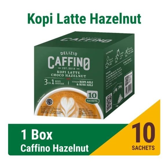 

1 dus kopi caffino hazelnut 10 x 20 gr