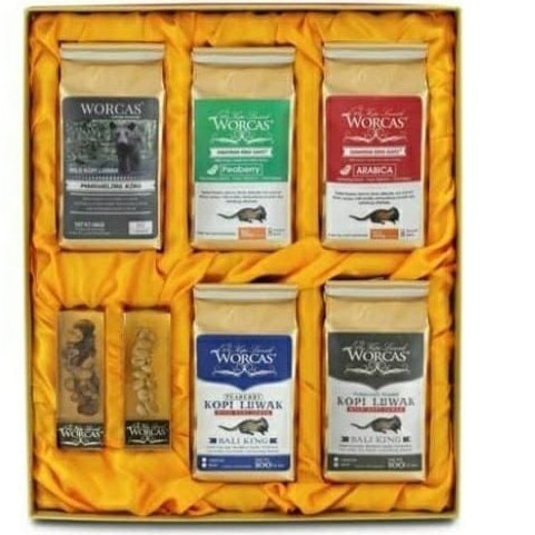

Paket Coffee Luwak All Varian Mix isi 5 Worcas pure 100%