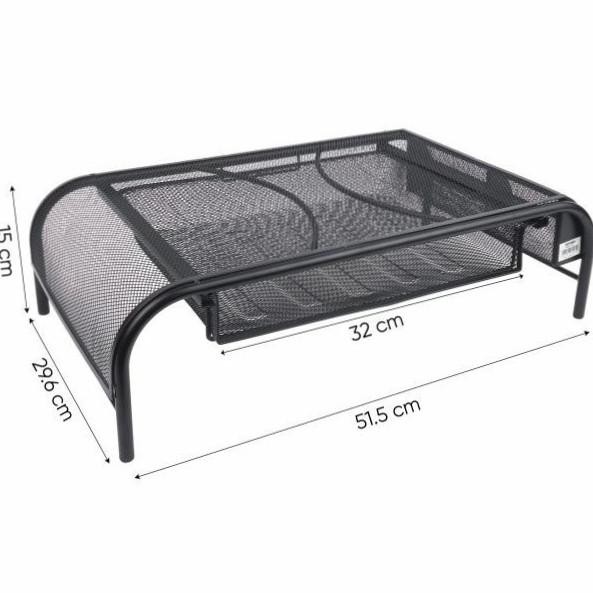 Monitor Stand Laptop Meja Printer BESI Rak Laci Buku Desk Organizer PC FS