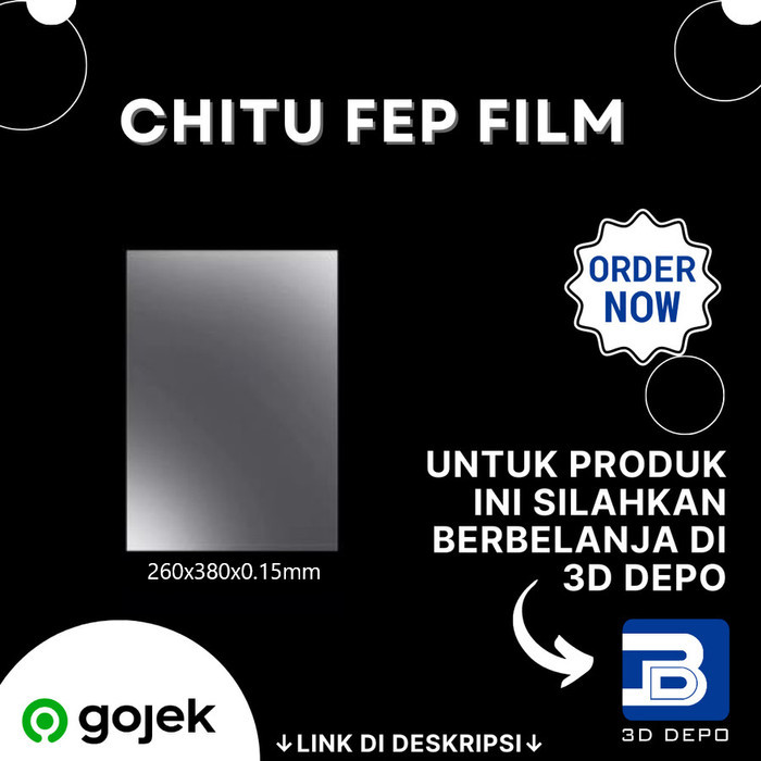 TERMURAH - Chitu 260mm*380mm*0.15mm FEP Film