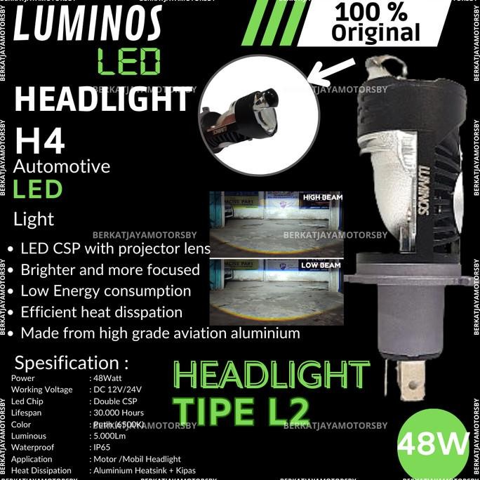 LAMPU LED MINI PROJIE BILED PROJECTOR MOBIL MOTOR H4 LUMINOS LED L2