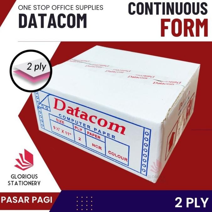 

NEW Kertas Continuous Form Datacom 9.5x11 2ply