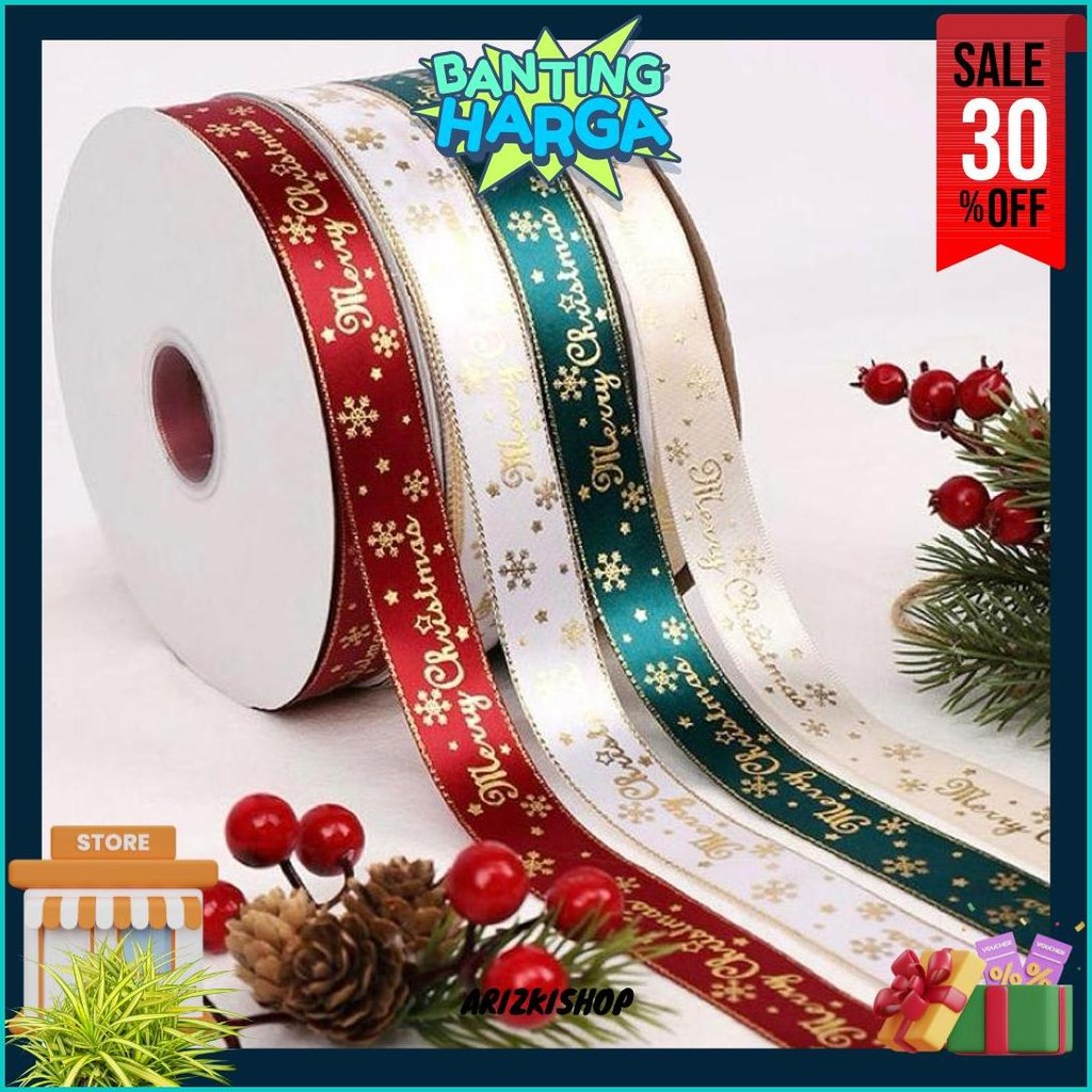 

Pita Merry Christmas Pita Natal Pita Hampers Pita Xmas Pita Christmas 2,5Cm ( 5 Meter ) Cod