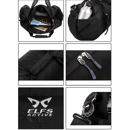 PROMO MURAH Vittorio Duffle Bag Black Vespa X Fila Original BNIB