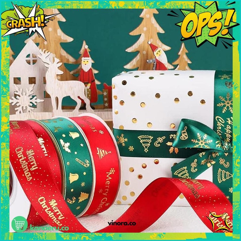 

1 Roll Pita Natal 2,5Cm - Ribbon Premium Christmas Ps112 Sale
