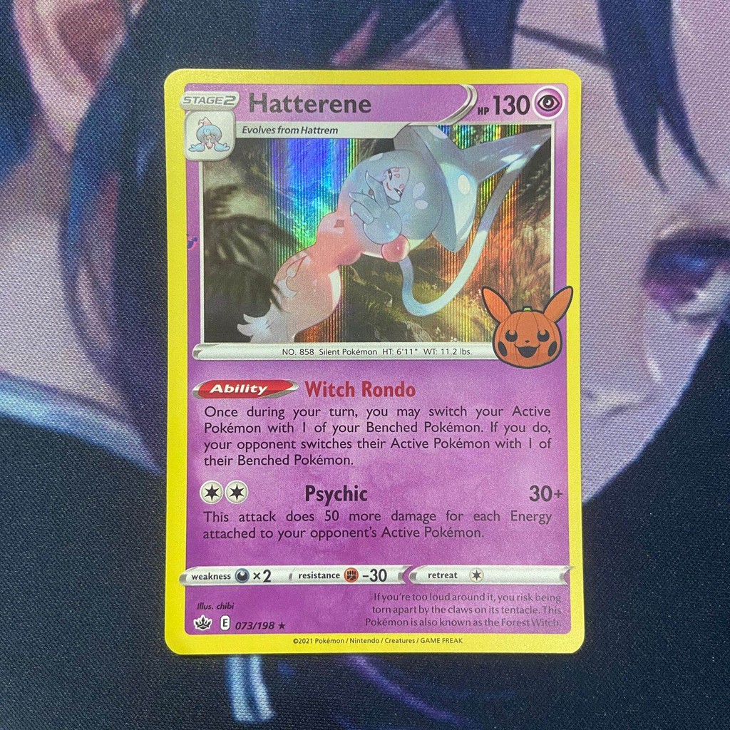 pokemon (EN) hatterene trick or trade -  073/198 - Holo Rare