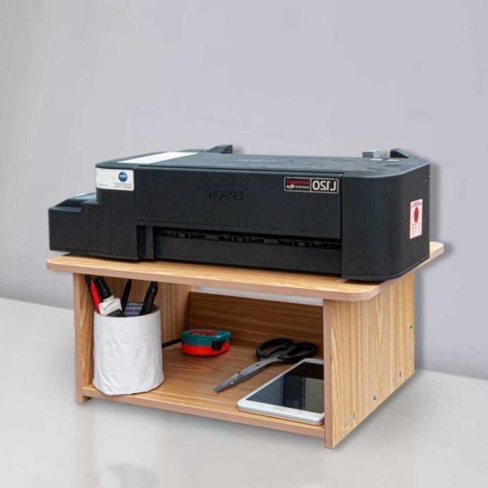 Rak Buku Bookshelf File Dokumen Kertas Atas Meja Printer Kantor Stand FS