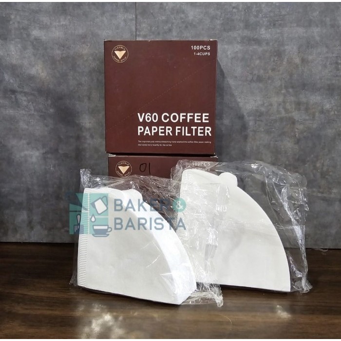 

TERBARU V60 PAPER FILTER 01 02 FILTER COFFEE SARINGAN KERTAS KOPI ISI 100PCS