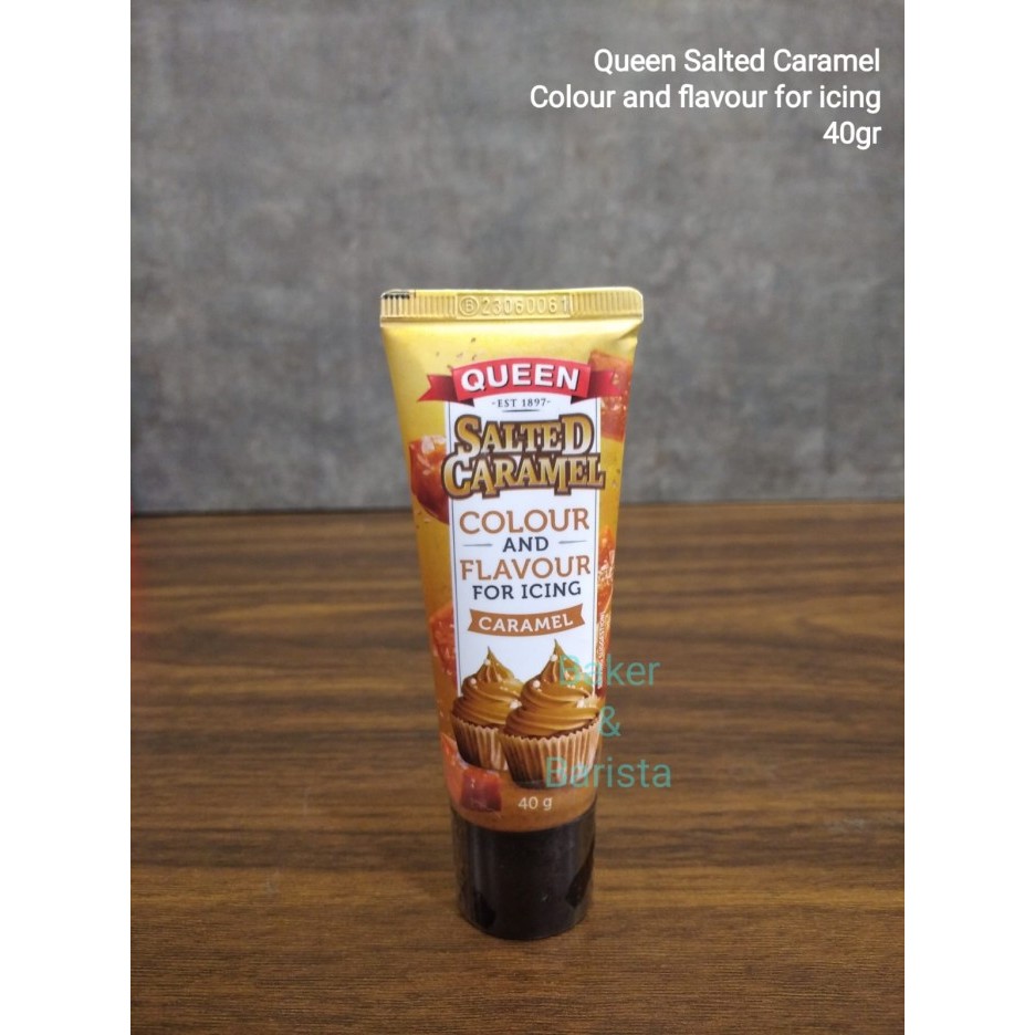 

TERBARU QUEEN SALTED CARAMEL FLAVOUR 40GR /CARAMEL FLAVOUR FOR ICING DESSERT