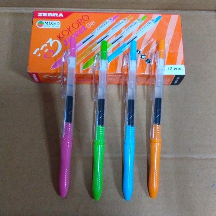 

Pen / Ballpoint Zebra Kokoro 0,5 Hitam Per Lusin
