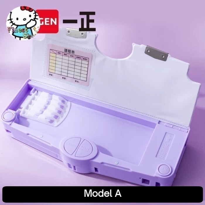 Tempat Pensil Sanrio Magnetic Pencil Case Kuro Kotak Pulpen Mekanik