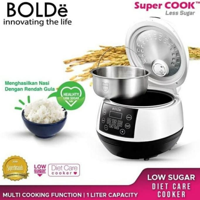 Rice Cooker Bolde Super Cook Less Sugar Low Carbo