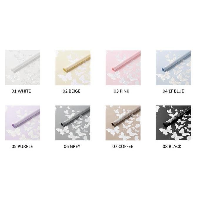 

Termantab] [GROSIR] cellophane wrapping kertas pembungkus buket model tato Butterfly kupu