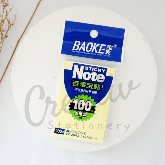 

Baoke Sticky Notes Warna 51x76 mm Penanda Halaman
