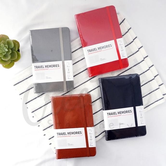 

TERMURAH - Minimalist Hardcover Travel Agenda Notebook Strap Buku Saku A6 BIXU
