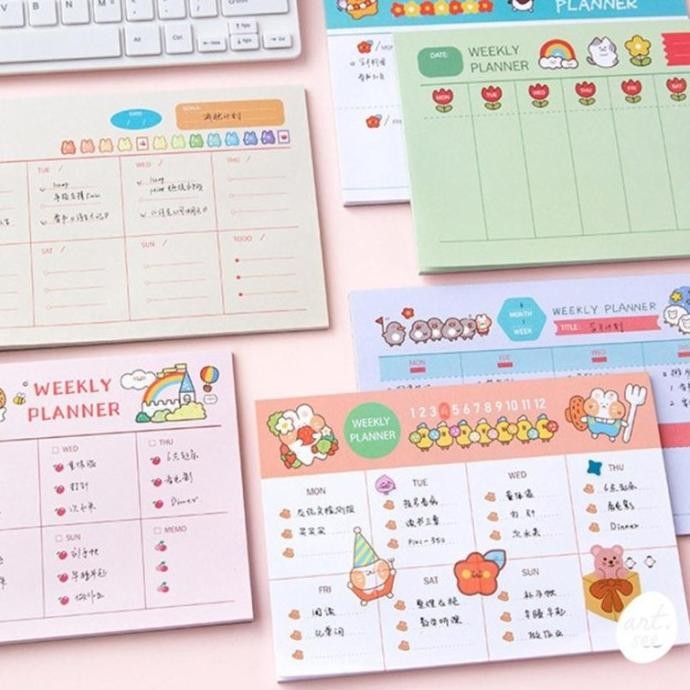

TERBARU - Happy Warm Season Weekly Planner Memopad [CREATIV]