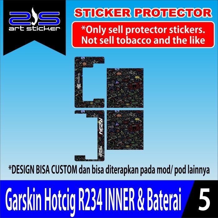 COD Inner Baterai Hc R234 Red Black Stiker Skin Casing Bayar Ditempat Buy1get1free