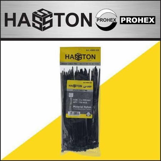 

TERMURAH - PROHEX Cable Ties 20 cm HITAM Hasston Kabel Tie Pengikat Strap 200 mm