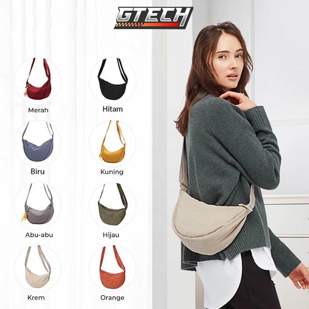 Tas Bahu Mini Wanita Selempang Waist Bag Sling Bag Kanvas Shoulder Bag Tas Selempang cowok cewek