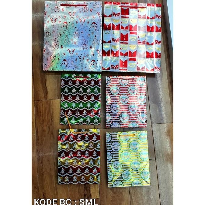 

JHK Paper Bag Merry Christmas Kado Kantong Natal Christmas Gift Goodie Bag