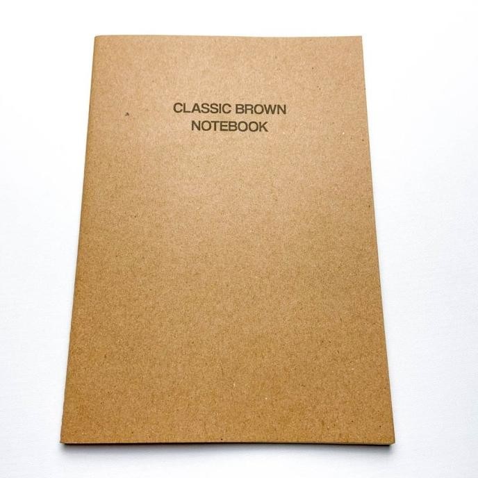 

BEBAS ONGKIR - [Tulis.Id] Basic Brown Sewn Notebook Plain Polos Jahit B5