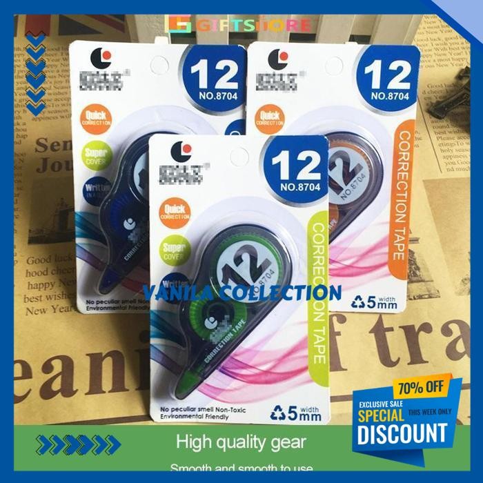 CORRECTION TAPE TIP-EX TIPEX PITA KERTAS JOYKO CT-522 PANJANG 12METER TIPE-X KOREKSI TULISAN MURAH G