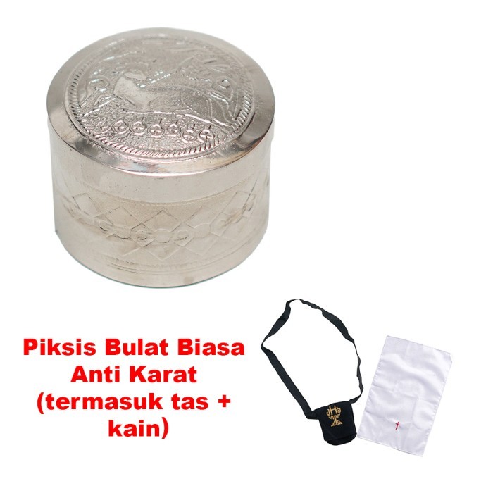

Ready Piksis Katolik Bulat Biasa (Termasuk Tas dan Kain) Tempat Hosti