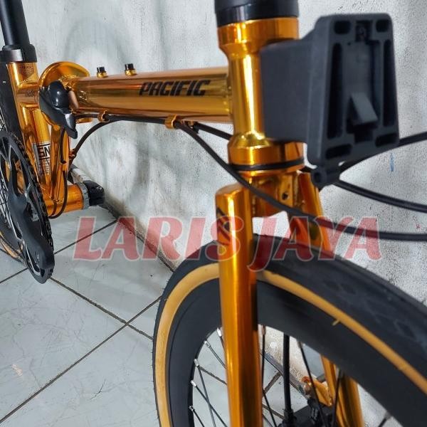 Lipat Pacific Analog 2.2 Gold Sepeda Lipat Pacific Analog 22 11 Speed