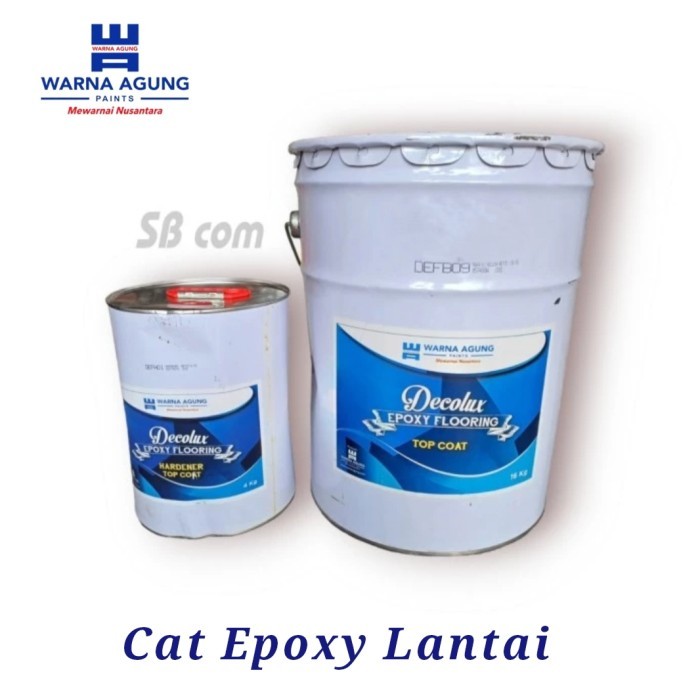 Cat Epoxy lantai - Decolux Epoxy Flooring Warna Agung 20 Kg Set