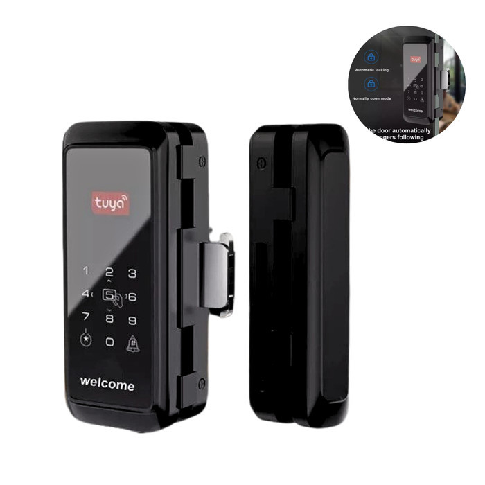 Gagang Pintu DIGITAL DIGITAL DOOR LOCK FINGER PRINT SIDIK JARI Glass