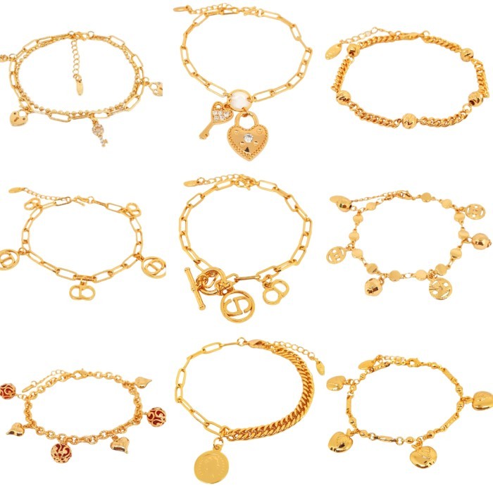 

Tersedia Gelang Rantai Wanita Aksesoris Xping Anti Karat Premium - GD003