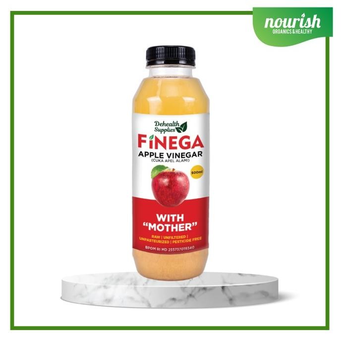

SALE Finega, Apple Vinegar (cuka apel alami) with the mother 500g
