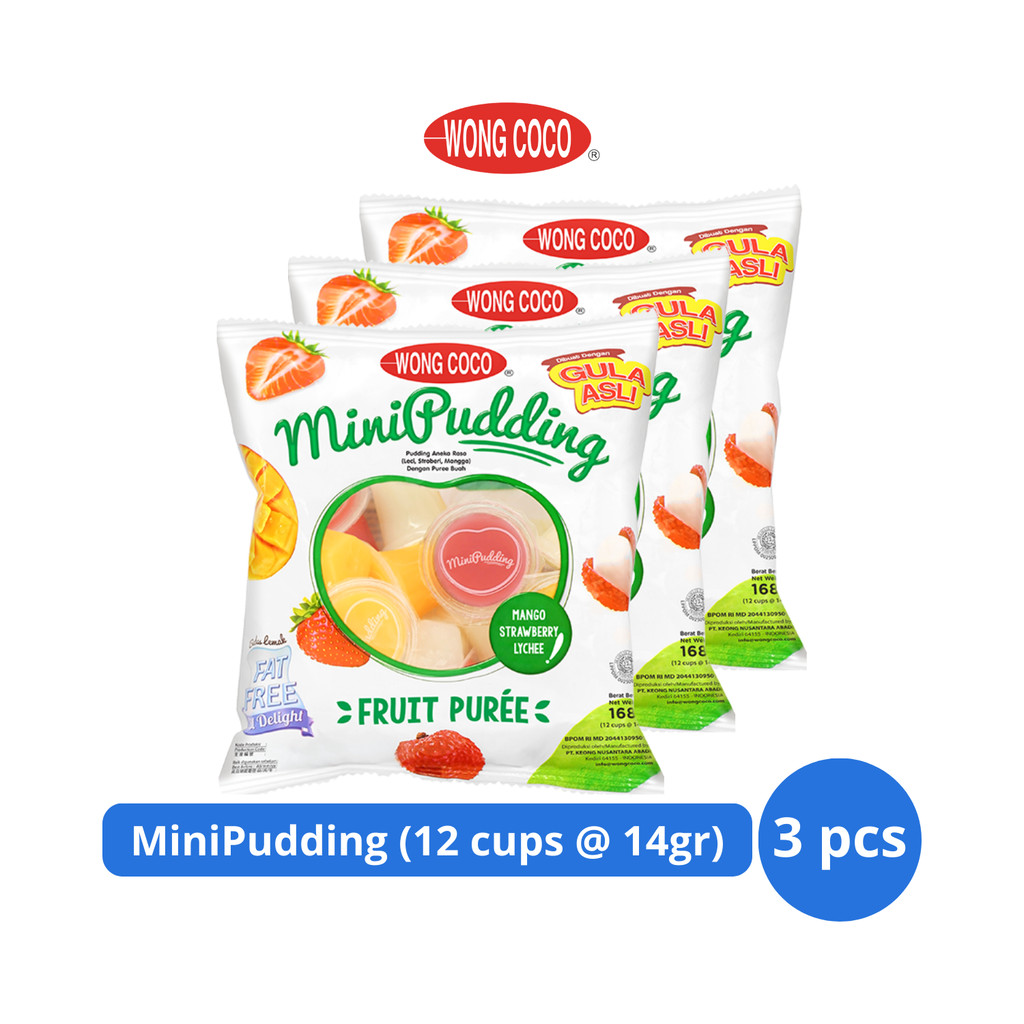 

Wong Coco MiniPudding 168gr (12s @ 14gr) x 3 pcs