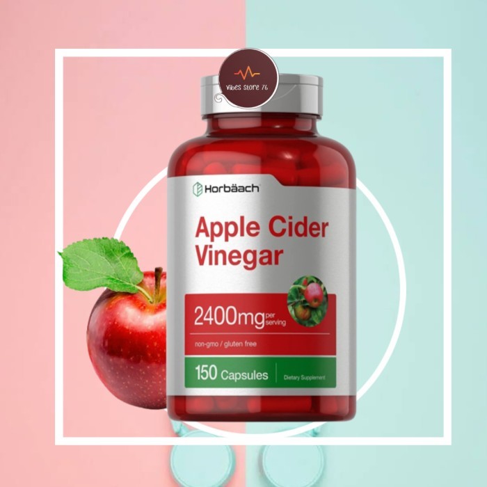 

SALE Horbaach Apple Cider Vinegar Capsules 2400 mg 150 capsules