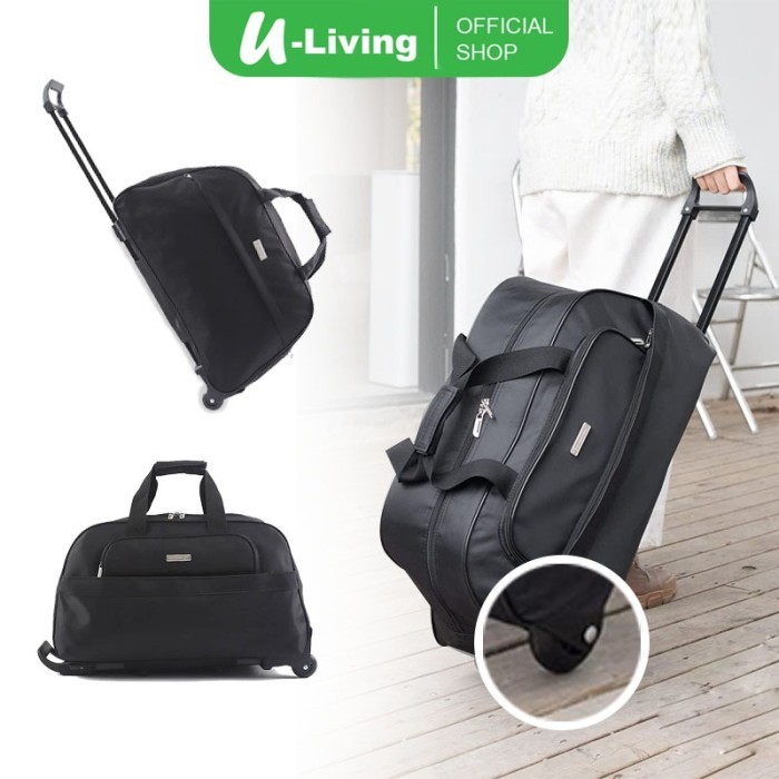 NEW U-Living Tas Trolley Duffel Motif Tas Koper Travel Tas Troli Kabin 2