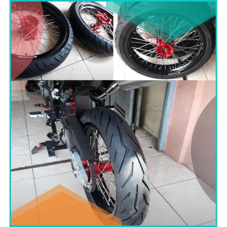 BANSET HONDA CRF 150 L VELG SUPERMOTO TK RACING BUKAN TK EXCELL 11OKTZ