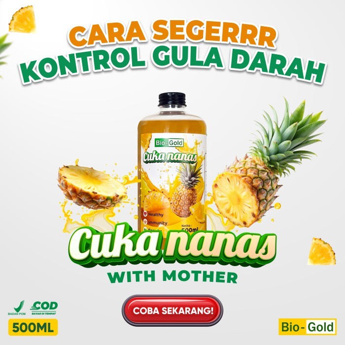 

HOT PROMO BIO GOLD CUKA NANAS MURNI ORGANIK 500 ML Membantu With Mother Diet Keto Fermentasi Asli