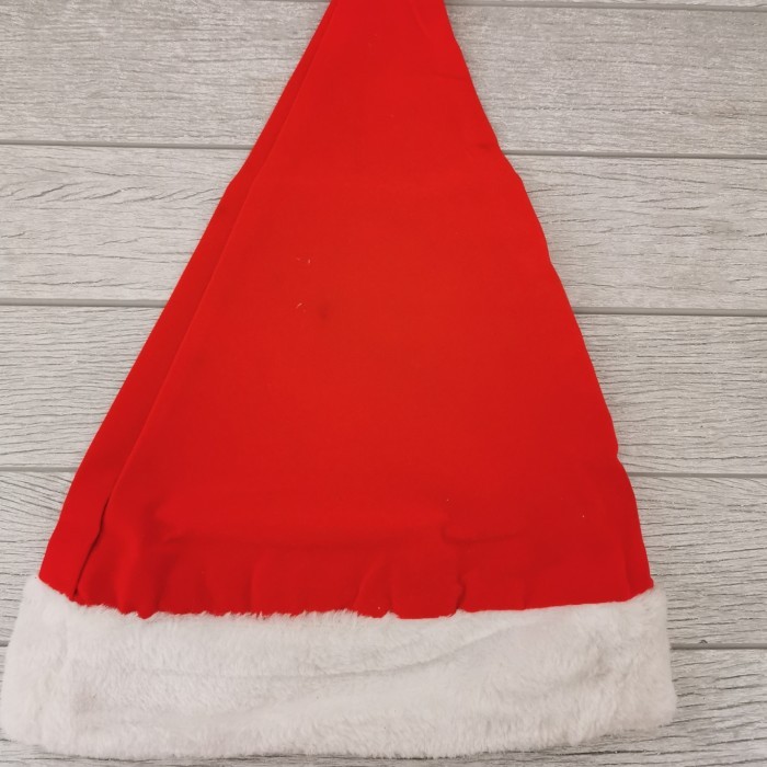 Ready...Ready...Ready...] Topi Natal Bludru kaku Uk 27x40cm