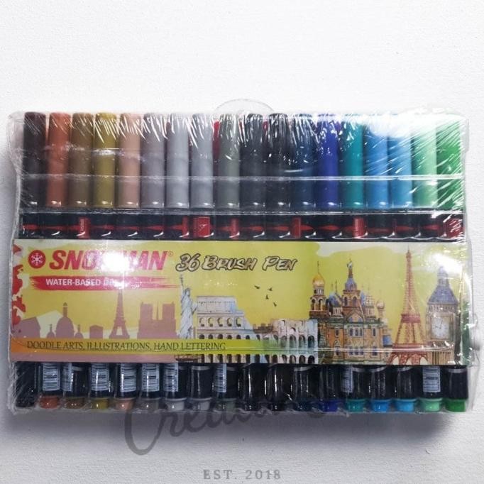 

Brush Pen Snowman BM-1 36 Warna Full Set