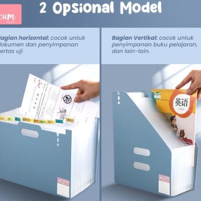 

STANDING FILE A4/ FILE FOLDER DOCUMENT BAG/ TAS DOKUMEN FILE 13 SEKAT