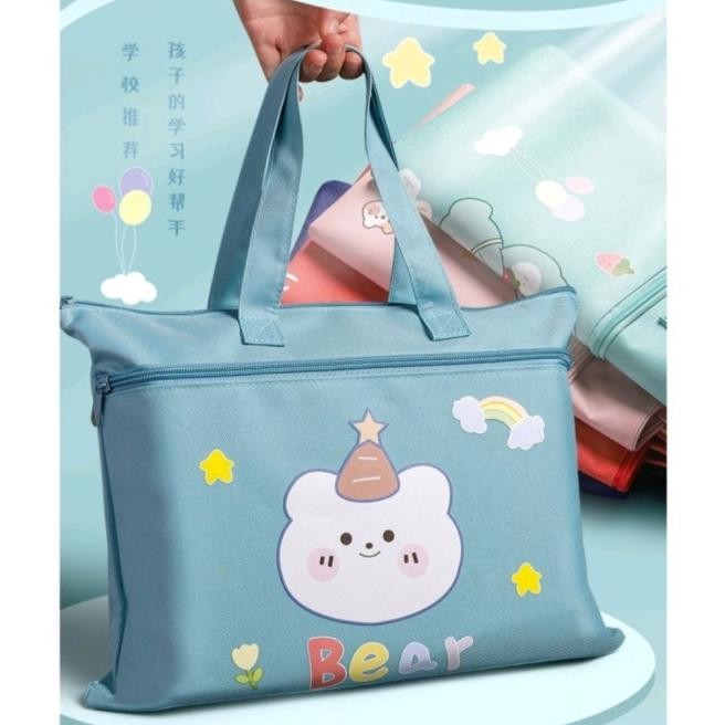 

U NS TAS KURSUS ANAK TOTE BAG,FOLDER BAG,TAS FOLDER DOKUMEN ANAK X LW