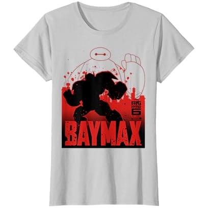 Kaos Grafis Garis Besar Baymax Serial TV Disney Big Hero 6 |zfrBCXiN|