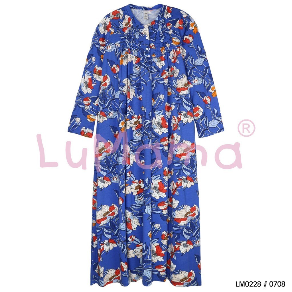 LuMama Daster Gamis Wanita Lengan Panjang / LM0228 0708