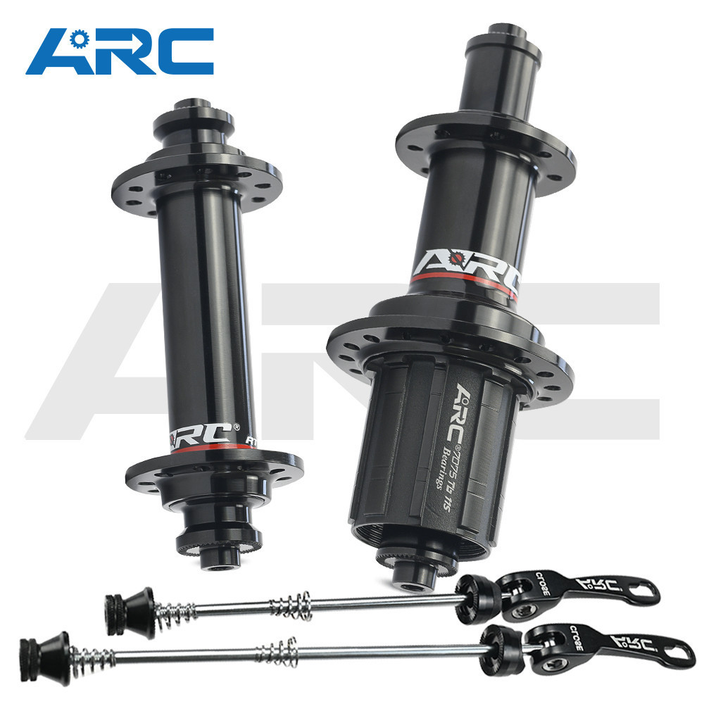 ARC RT002FB/RB 20/24 Lubang Hub Sepeda Jalan Super Ringan 100mm/130mm V Brake J-bend 4 Pawls 48 Klik