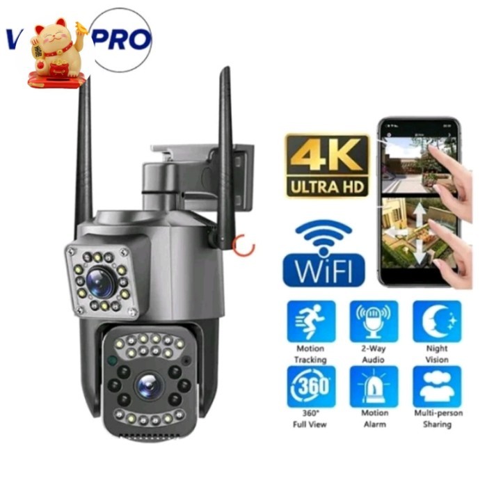Kamera CCTV App V380Pro Dual Lens IP Camera CCTV Outdoor Waterproof