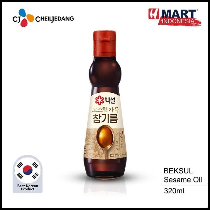 

Cj Beksul Sesame Oil - Minyak Wijen Dengan 100% Wijen Asli Korea 320Ml