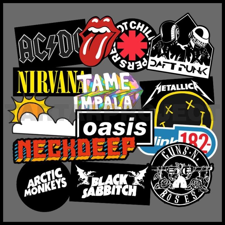 

GRATIS ONGKIR STICKER STIKER VINYL/HANDPHONE/MOTOR/MOBIL/AESTHETIC - LOGO BAND !!!!!!!