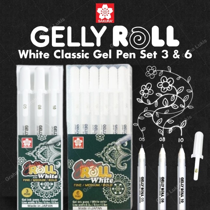 

Sale Sakura Gelly Roll White Set
