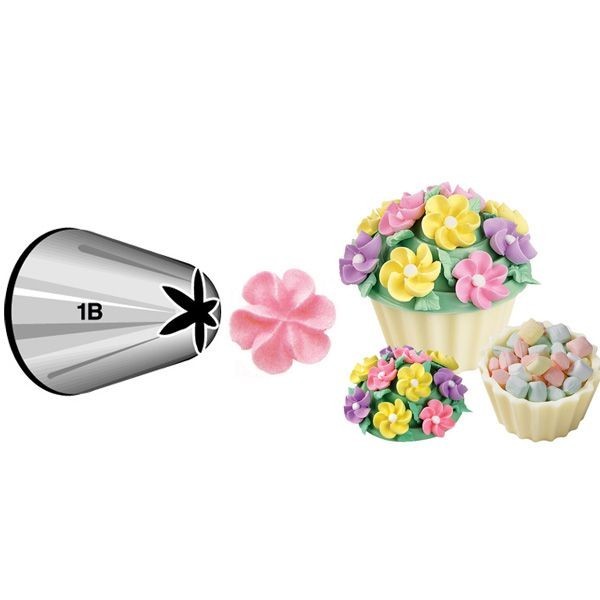 

Wilton Spuit ButterCream Tip 1B Motif Extra Large Drop Flower
